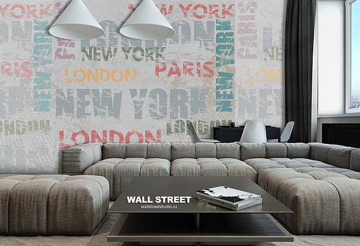 Фотообои в интерьере артикул Urban 18, URBAN, Wall street