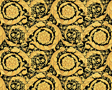 Жёлто-золотистые обои AS Creation Versace III 93583-4