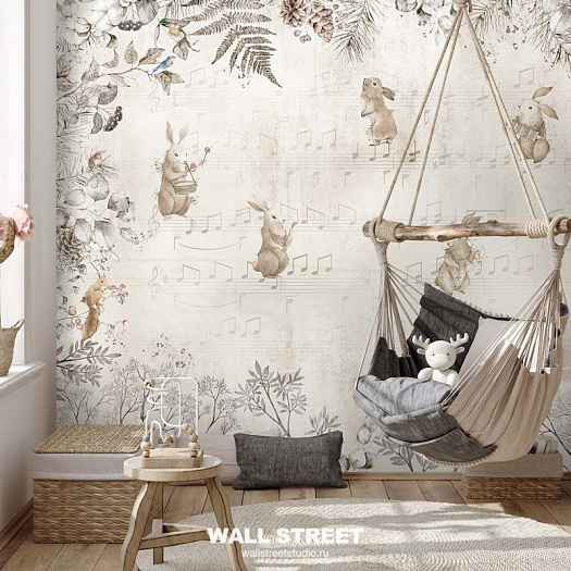 Фотообои в интерьере артикул Woody 8, WOODY, Wall street