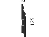 Артикул AP20, 125X16X2400 с пазом, Напольные плинтусы, Cosca в текстуре, фото 1