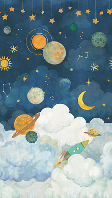 Обои с детским рисунком Grandeco Little Dreamers LD 6101